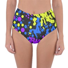 Painted Design 5 Reversible High-waist Bikini Bottoms by impacteesstreetweartwo