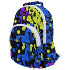 Painted Design 5 Rounded Multi Pocket Backpack by impacteesstreetweartwo