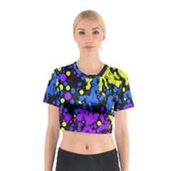 Painted Design 5 Cotton Crop Top by impacteesstreetweartwo