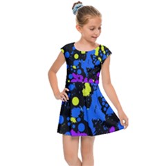 Painted Design 5 Kids  Cap Sleeve Dress by impacteesstreetweartwo