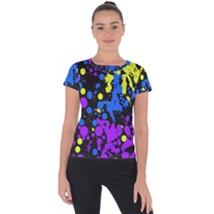 Painted Design 5 Short Sleeve Sports Top  by impacteesstreetweartwo