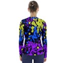 Painted Design 5 V-Neck Long Sleeve Top View2