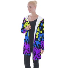 Painted Design 5 Longline Hooded Cardigan by impacteesstreetweartwo