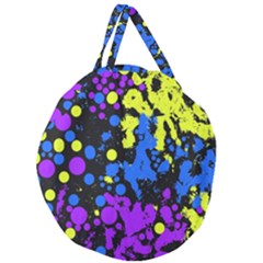 Painted Design 5 Giant Round Zipper Tote by impacteesstreetweartwo