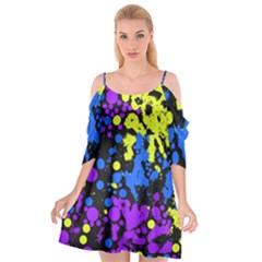 Painted Design 5 Cutout Spaghetti Strap Chiffon Dress by impacteesstreetweartwo