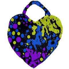 Painted Design 5 Giant Heart Shaped Tote by impacteesstreetweartwo