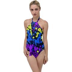 Painted Design 5 Go With The Flow One Piece Swimsuit by impacteesstreetweartwo