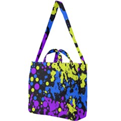 Painted Design 5 Square Shoulder Tote Bag