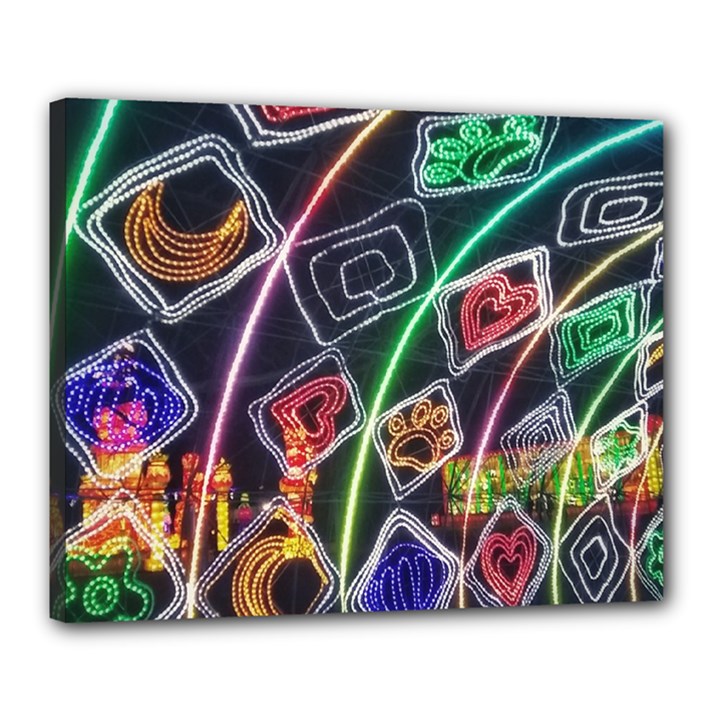 Dragon lights Canvas 20  x 16  (Stretched)