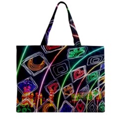 Dragon Lights Zipper Mini Tote Bag by Riverwoman