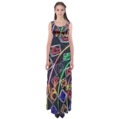 Dragon Lights Empire Waist Maxi Dress by Riverwoman