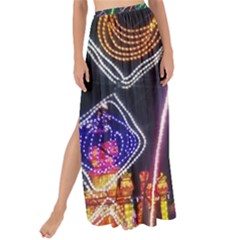 Dragon Lights Maxi Chiffon Tie-up Sarong by Riverwoman