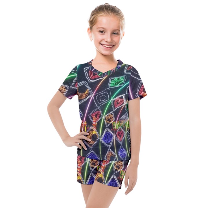 Dragon lights Kids  Mesh Tee and Shorts Set