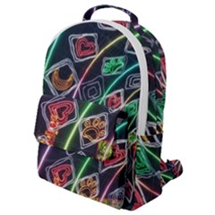 Dragon Lights Flap Pocket Backpack (small) by Riverwoman