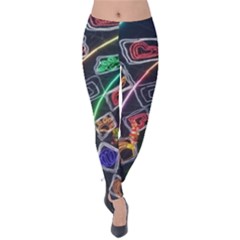 Dragon Lights Velvet Leggings