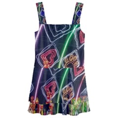 Dragon Lights Kids  Layered Skirt Swimsuit by Riverwoman