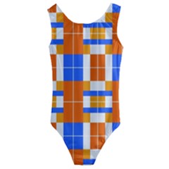 Checkered 5 Kids  Cut-out Back One Piece Swimsuit