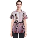 Wonderful Dark Mermaid Sitting On A Tree Women s Short Sleeve Shirt View1