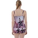 Wonderful Dark Mermaid Sitting On A Tree Tie Front Two Piece Tankini View2