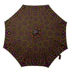 Paradise Flower In The Jungle Hook Handle Umbrellas (medium) by pepitasart