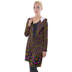 Paradise Flower In The Jungle Hooded Pocket Cardigan