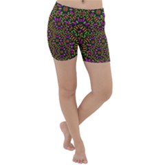 Paradise Flower In The Jungle Lightweight Velour Yoga Shorts by pepitasart