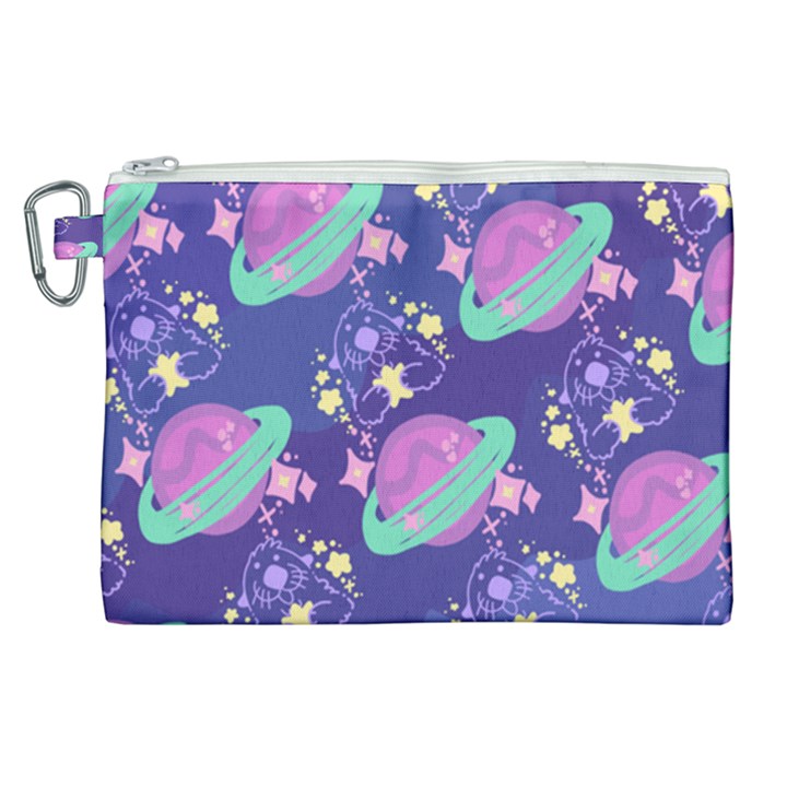 Sparkly Otterspace 2019 Wallpaper Canvas Cosmetic Bag (XL)