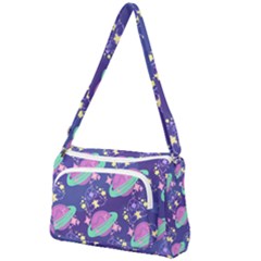 Sparkly Otterspace 2019 Wallpaper Front Pocket Crossbody Bag