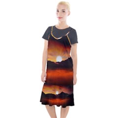 Sunset Sun Light Landscape Camis Fishtail Dress by Pakrebo