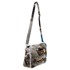 Astronaut Space Shuttle Discovery Shoulder Bag With Back Zipper by Pakrebo