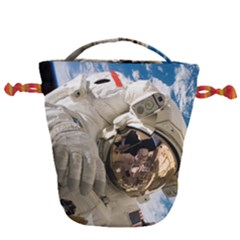 Astronaut Space Shuttle Discovery Drawstring Bucket Bag by Pakrebo