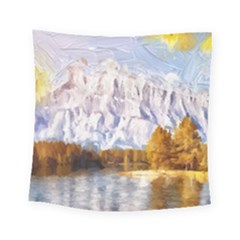 Painting Paint Landscape Nature Square Tapestry (small)