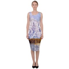 Painting Paint Landscape Nature Sleeveless Pencil Dress by Pakrebo