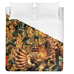 Sculpture Art Temple Tower Duvet Cover (queen Size) by Pakrebo