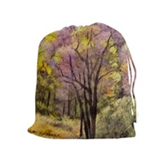 Outdoor Nature Natural Woods Drawstring Pouch (xl) by Pakrebo