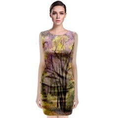 Outdoor Nature Natural Woods Classic Sleeveless Midi Dress by Pakrebo