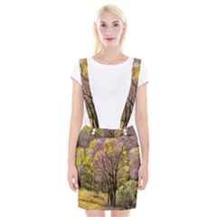 Outdoor Nature Natural Woods Braces Suspender Skirt by Pakrebo