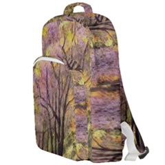 Outdoor Nature Natural Woods Double Compartment Backpack by Pakrebo