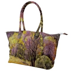 Outdoor Nature Natural Woods Canvas Shoulder Bag by Pakrebo