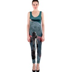 Astronaut Moon Space Planet One Piece Catsuit by Pakrebo