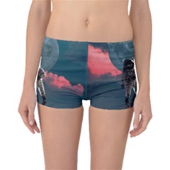 Astronaut Moon Space Planet Boyleg Bikini Bottoms by Pakrebo