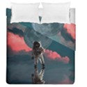 Astronaut Moon Space Planet Duvet Cover Double Side (Queen Size) View1