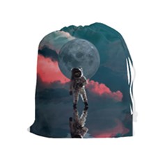 Astronaut Moon Space Planet Drawstring Pouch (xl) by Pakrebo