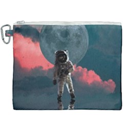 Astronaut Moon Space Planet Canvas Cosmetic Bag (xxxl) by Pakrebo