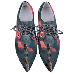 Astronaut Moon Space Planet Pointed Oxford Shoes by Pakrebo