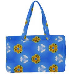 Pattern Sequence Motif Design Plan Flowers Canvas Work Bag by Pakrebo