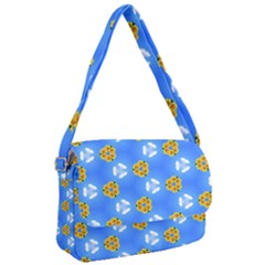 Pattern Sequence Motif Design Plan Flowers Courier Bag by Pakrebo