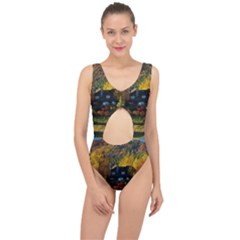 Outdoor Landscape Scenic View Center Cut Out Swimsuit by Pakrebo