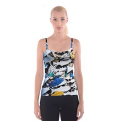 Art Fish Salmon Sydney Metal Spaghetti Strap Top by Pakrebo