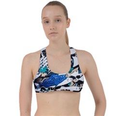 Art Fish Salmon Sydney Metal Criss Cross Racerback Sports Bra by Pakrebo